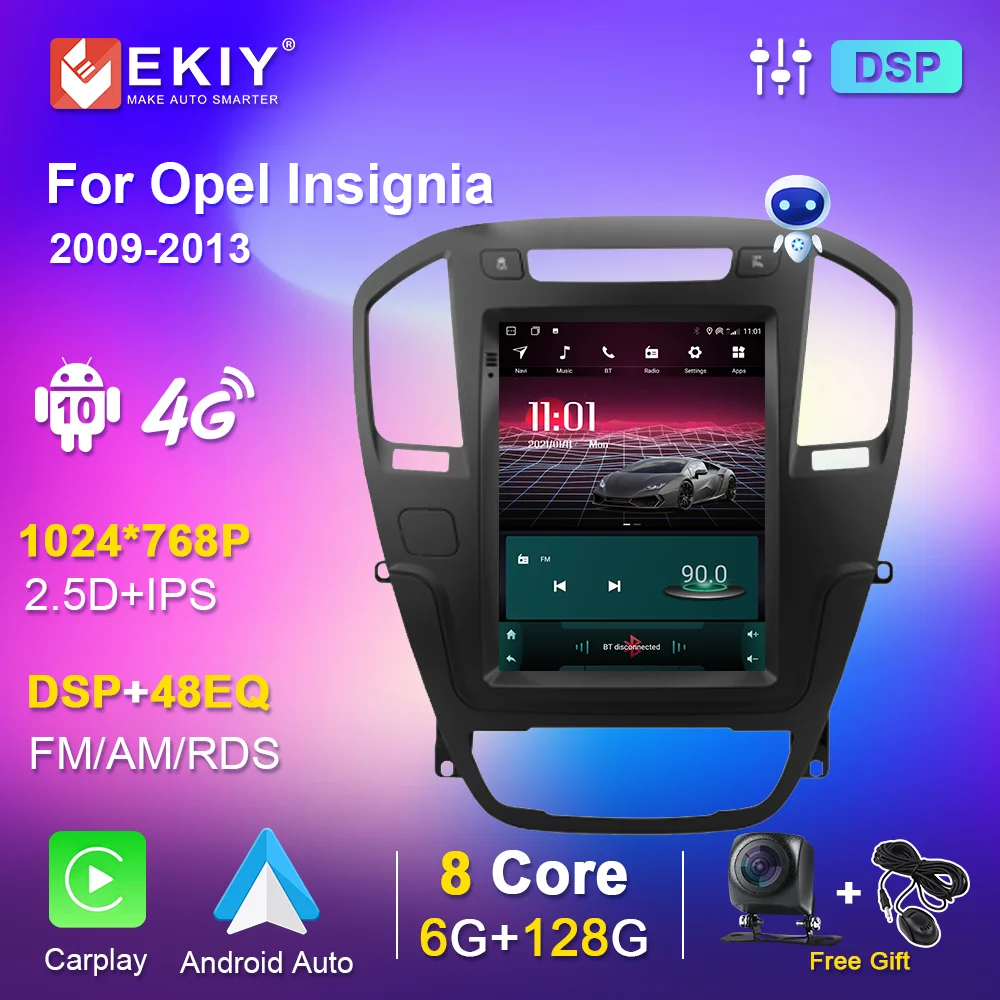 

Car Radio For Opel Insignia Vauxhall Holden Buick Regal 2009-2013 2di Multimedia Player 9.7 Inch Screen 4G WiFi Carplay DSP 48EQ