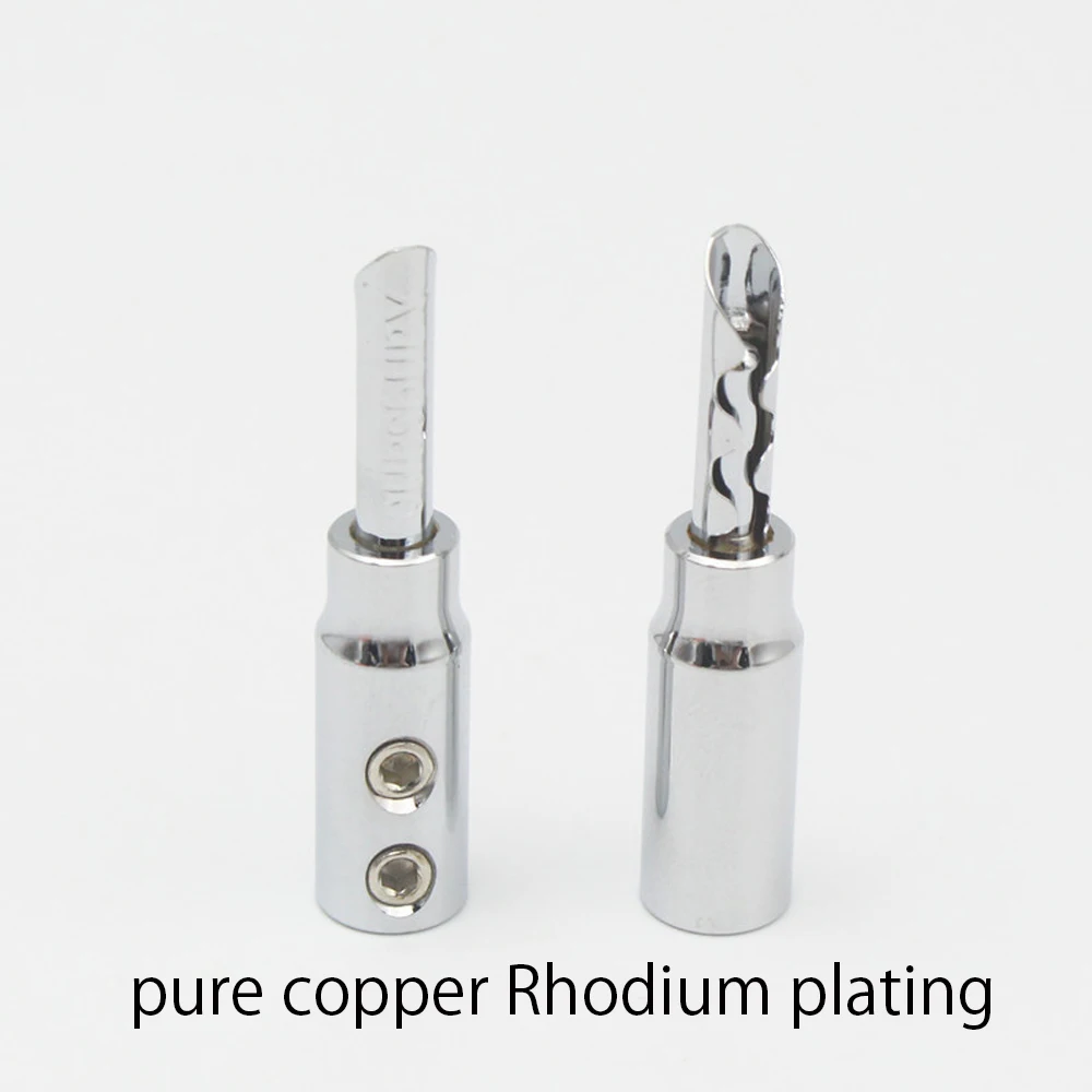 4 шт. Высокое качество Чистая красная медь банан разъем клеммной вилки 5 мм для