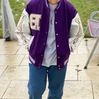 Куртка-бомбер мужская в стиле хип-хоп, однобортная бейсбольная куртка в Корейском стиле, уличная одежда в стиле Харадзюку, с надписью Bone, унисекс, для колледжа