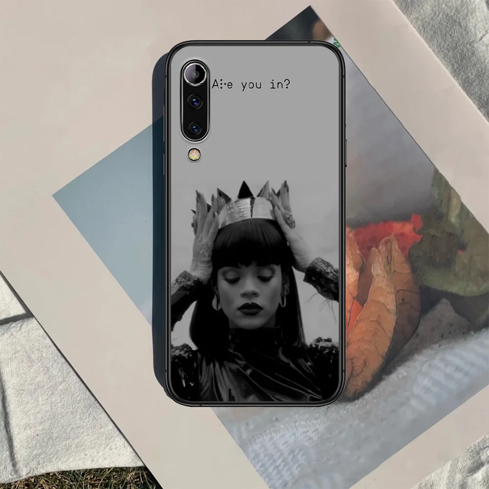 

Rihanna Phone case For Xiaomi Mi note 10 A3 9 MAX 3 A2 8 9 Lite Pro ultra black Cover Luxury Shell Painting Funda Fashion Coque