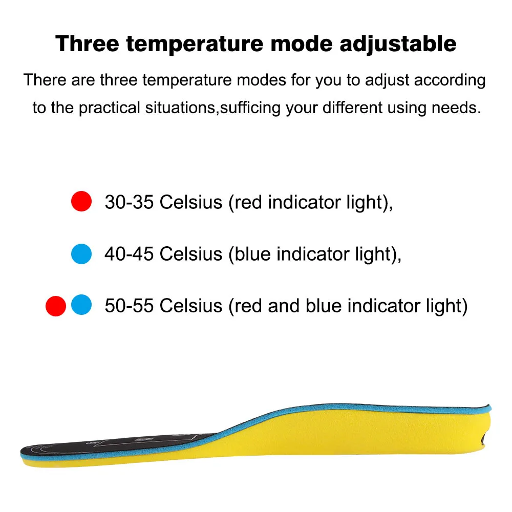 

1800mAh Rechargeable Electric Heating Insoles With Remote Control Winter Warm Heated Insoles Sport Shoes Pads For Skiing Hunting