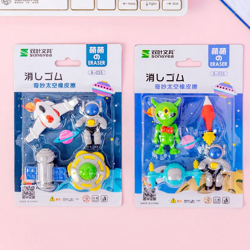 Кавайные канцелярские принадлежности 4 шт./компл.|rubber eraser|eraser kawaiischool supplies |