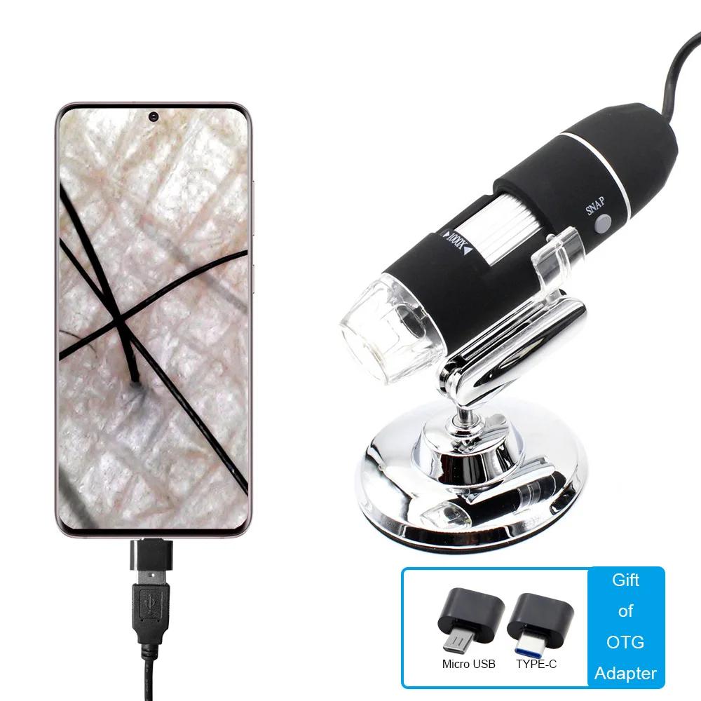 : SANHOOII 1000x / 1600x светодиодный USB Цифровые микроскопы эндоскоп Камера Microscopio для