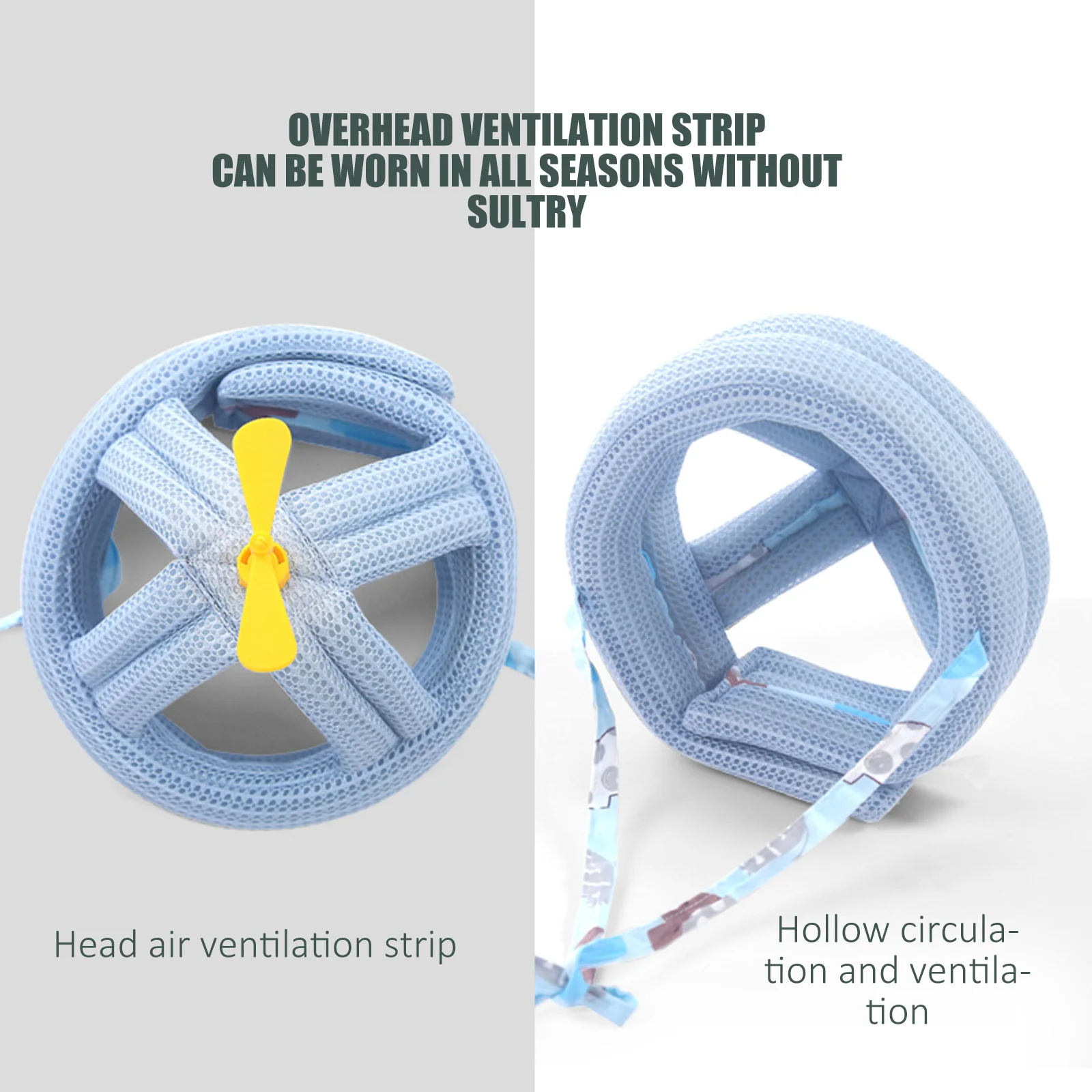 

Cute Adjustable Soft Head Cushion Protector Bumper Bonnet Guard Toddler Infant Baby No Bumps All-round Baby Safety Helmet Hat