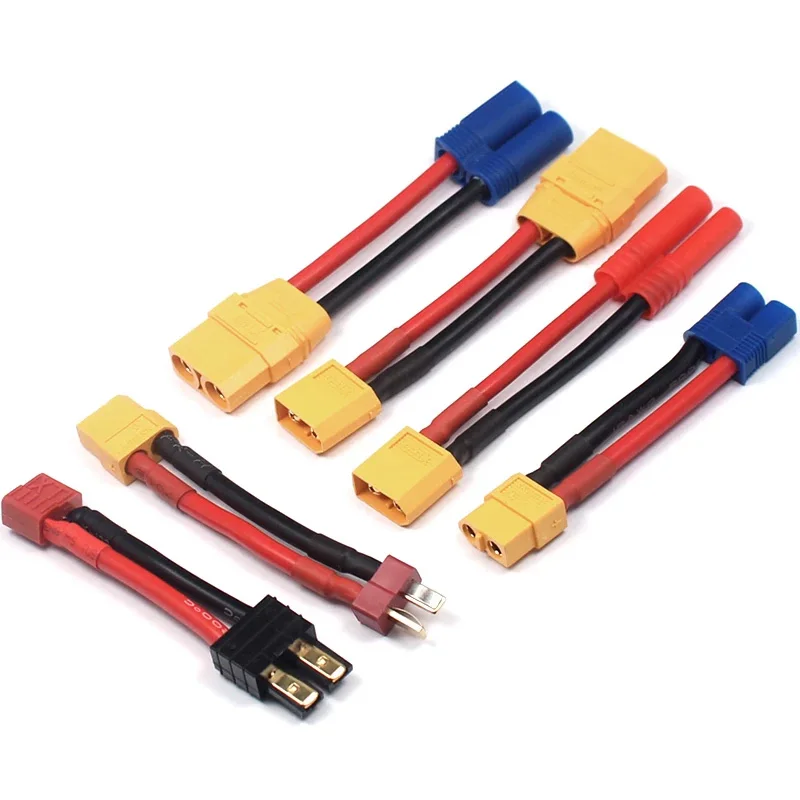 Зарядное устройство XT60 XT90 EC5 EC3 T Deans штекер 4 0 ММ переходники Мама-папа 14AWG 5 см