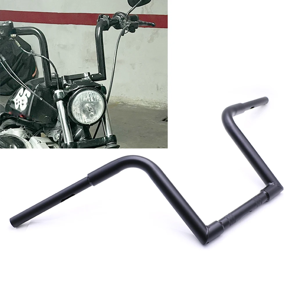 

Мотоцикл 25 мм, 1 дюйм, Натяжной Z-бар, Натяжной руль для Harley Sportster, чоппер, Боббер Softail Dyna, черный/хром