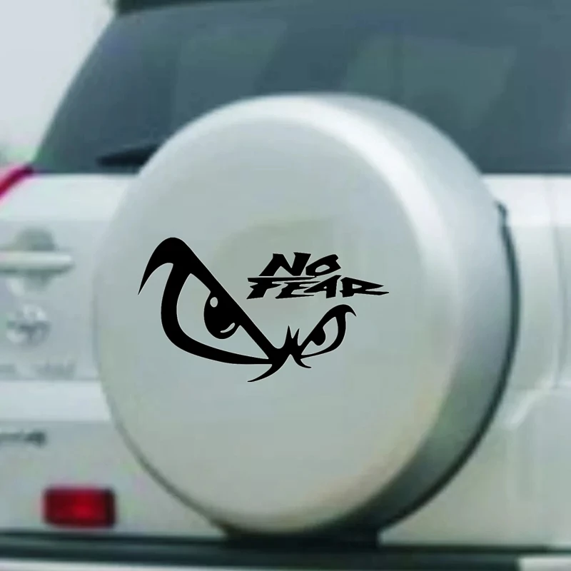

Creative Car Sticker Vinyl Decal No Fear Car Sticker Waterproof Car Decor for Auto Truck on Bumper Rear Window for 20x11.5 Cm