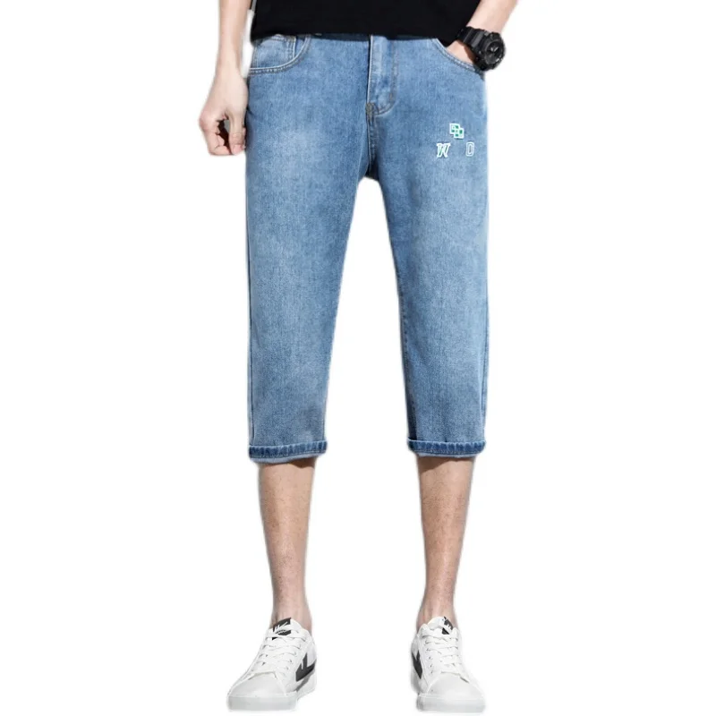 

Popular 2021 Casual Boy Wide leg Oversize Jeans For Men Shorts Boys Man Pants