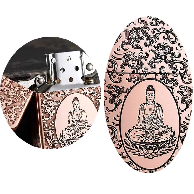 

Светлый ветрозащитный медный благоприятный облака Будда креативный шлифовальный круг для мужчин