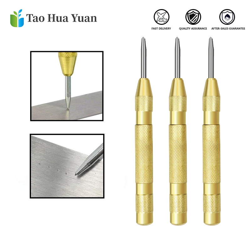 

1pcs 130mm Automatic Center Pin Punch Drill Automatic Window Breaking Device Wood/Metal Hole Punch Drill Bit Power Tools Part AA