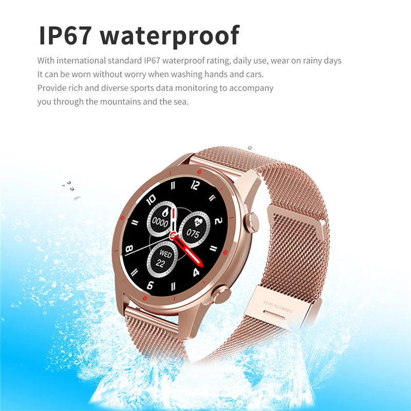 gejian bluetooth call smart watch women men waterproof sports health fitness tracker woman smartwatch for xiaomi huawei phone free global shipping