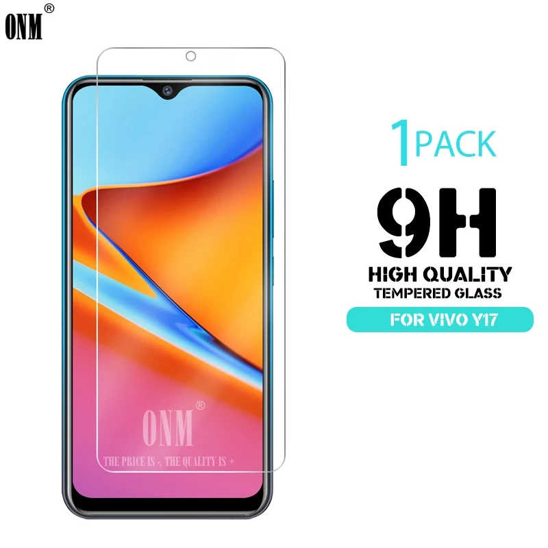 Закаленное стекло для VIVO Y17 2019 Защитное экрана 2.5D 9H Премиум защитная