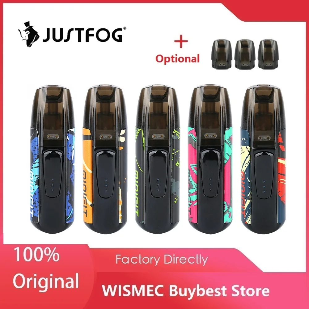 New Colors Kit JUSTFOG MINIFIT Pod Vape with 370mAh Battery &amp 1.5ml Cartridge pod system vape kit vs Drag Nano/ Kubi |