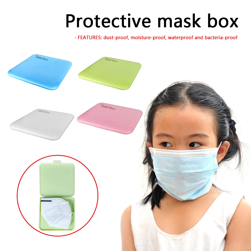 

Контейнер для хранения одноразовых масок, портативный пылезащитный чехол для рта, водонепроницаемый органайзер, держатель, аксессуары для ...