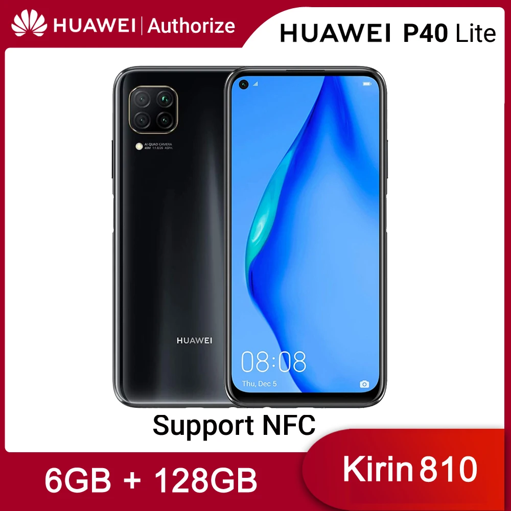 Смартфон Huawei P40 Lite 6+128ГБ 48+8+2+2МП/16МП 6 4&quot NFC|Смартфоны| |