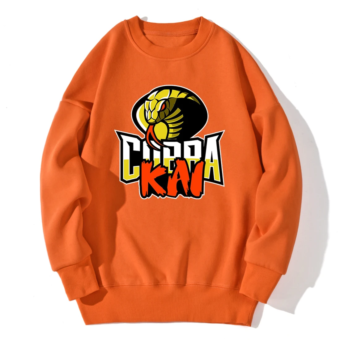 

Cobra Kai Print Drop shoulders Sweatshirt For Mens Long Sleeve Harajuku Tops Hipster Clothing Retro 2020 New Moletom Masculino