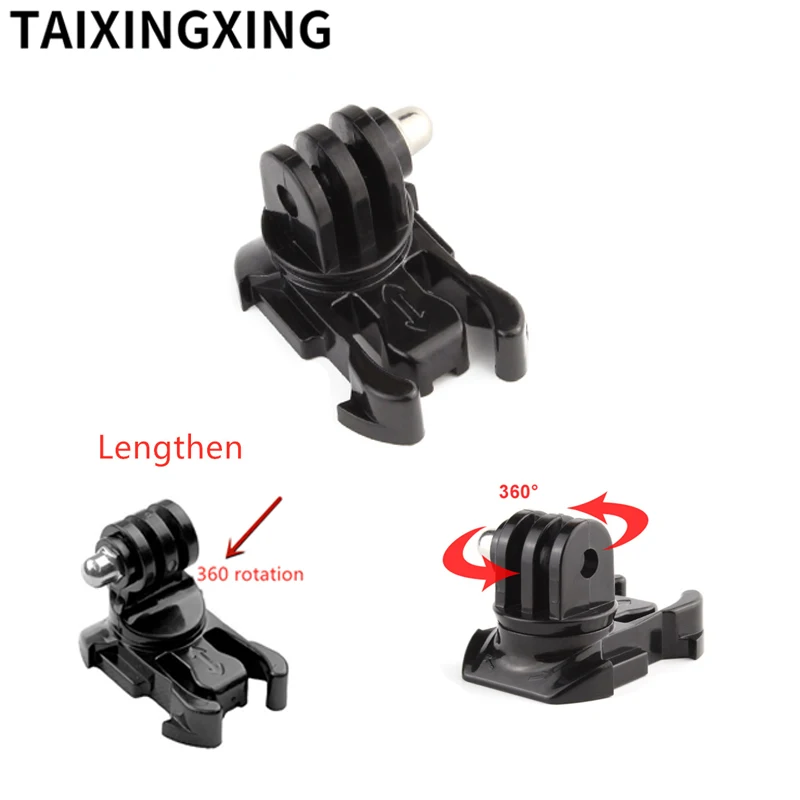 

360 Degree Rotate Quick Release Buckle Vertical Swivel Mount for GoPro Hero 8 7 6 5 4 3 2 for SJCAM for Xiaomi Yi Camera