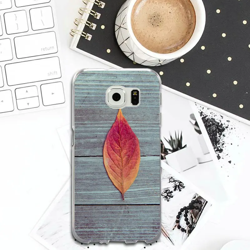 For Samsung Galaxy S2 S3 S4 S5 Mini S6 S7 Edge S8 S9 S10 Plus Lite Note 8 9 Slim Soft TPU Phone Cases Beautiful Pink Leaf Art |