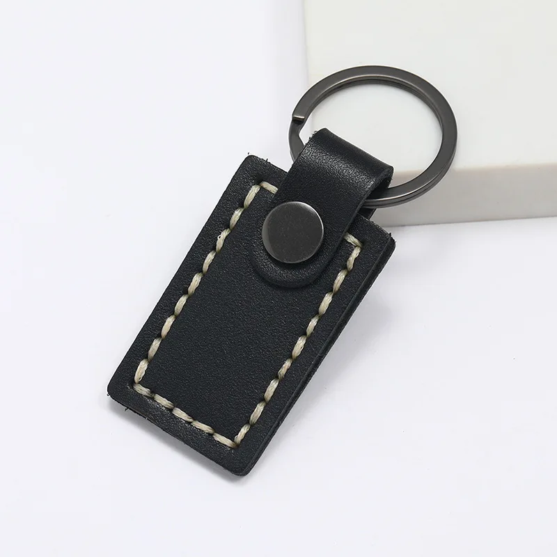 Новинка винтажные длинные кожаные бронзовые брелки для ключей простые