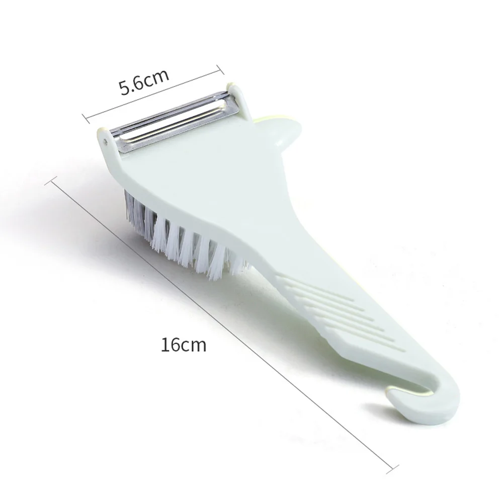 

Multifunctional Fruit Vegetable Peeler With Brush Plastic Carrot Potato Peeler Vegetable Grater Kitchen Accessories