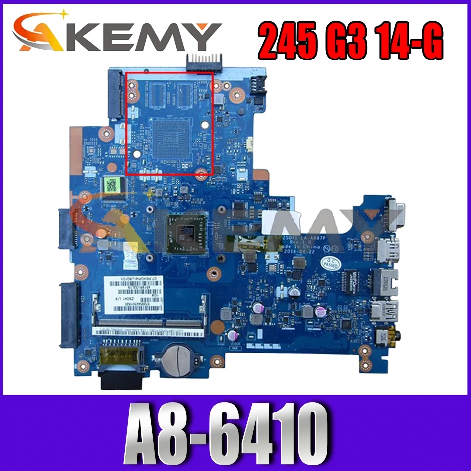 

Для HP павильон 245 G3 14-G LA-A997P 765119-001 аккумулятор большой емкости AM6410 Тетрадь материнская плата полный тест 100% работы