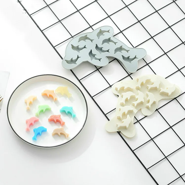 Новая силиконовая форма в форме дельфина для помадки и торта сделай сам шоколада