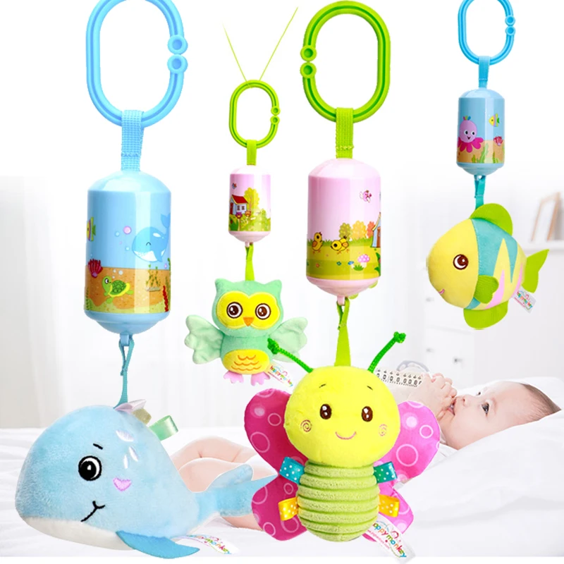 

Newborn Car Hanging Bed Bell Baby Toys 0 12 Months Babys Rattles Toddlers Sensory Toy for Infant Kids Boys Girls for Room Decor