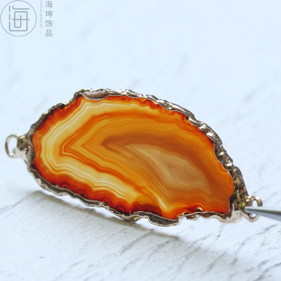 Подвеска из натурального камня 38*22 мм | Украшения и аксессуары