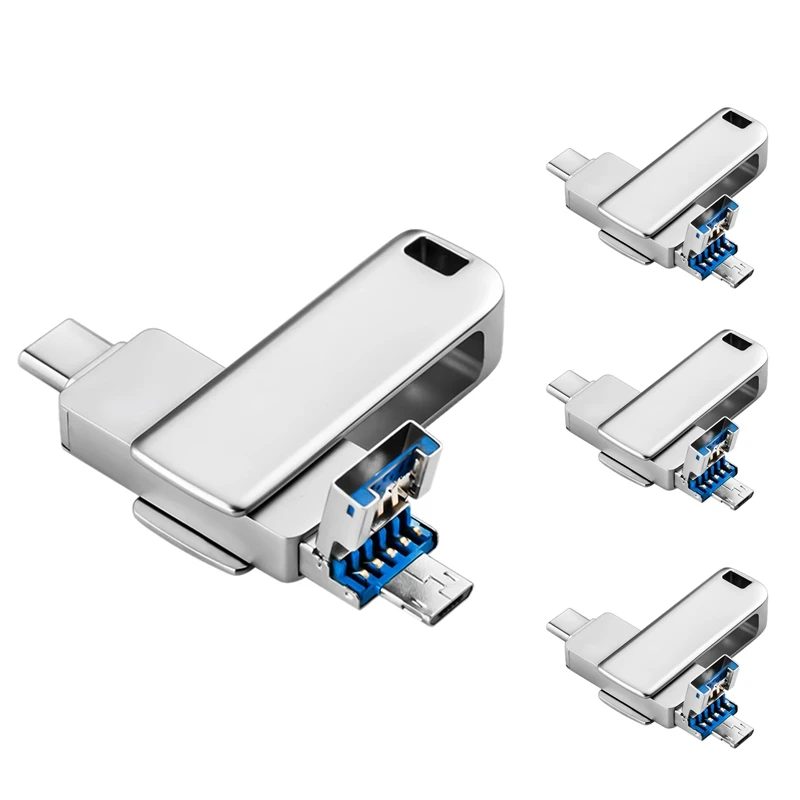 

USB-накопитель Type-C/Mini/USB3.0, 3 в 1, скорость USB-накопителя до 100 МБ/с., USB-накопитель для телефона, ПК, ноутбука