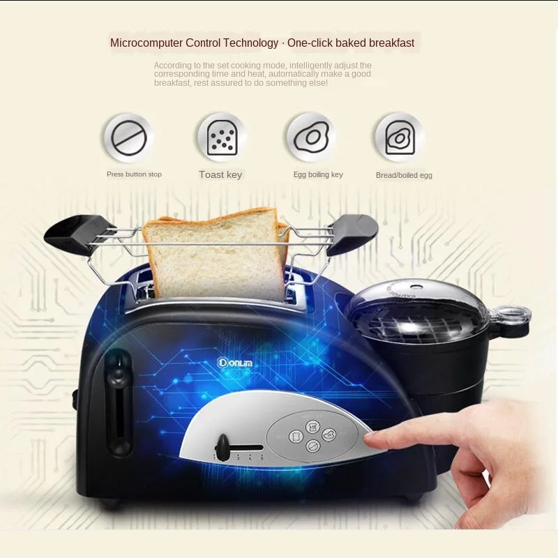 Preise Multifuntion Frühstück Maker Brot Toaster Dampf Ei Sandwich Maker Elektrische Ofen Für Haushalt 220V