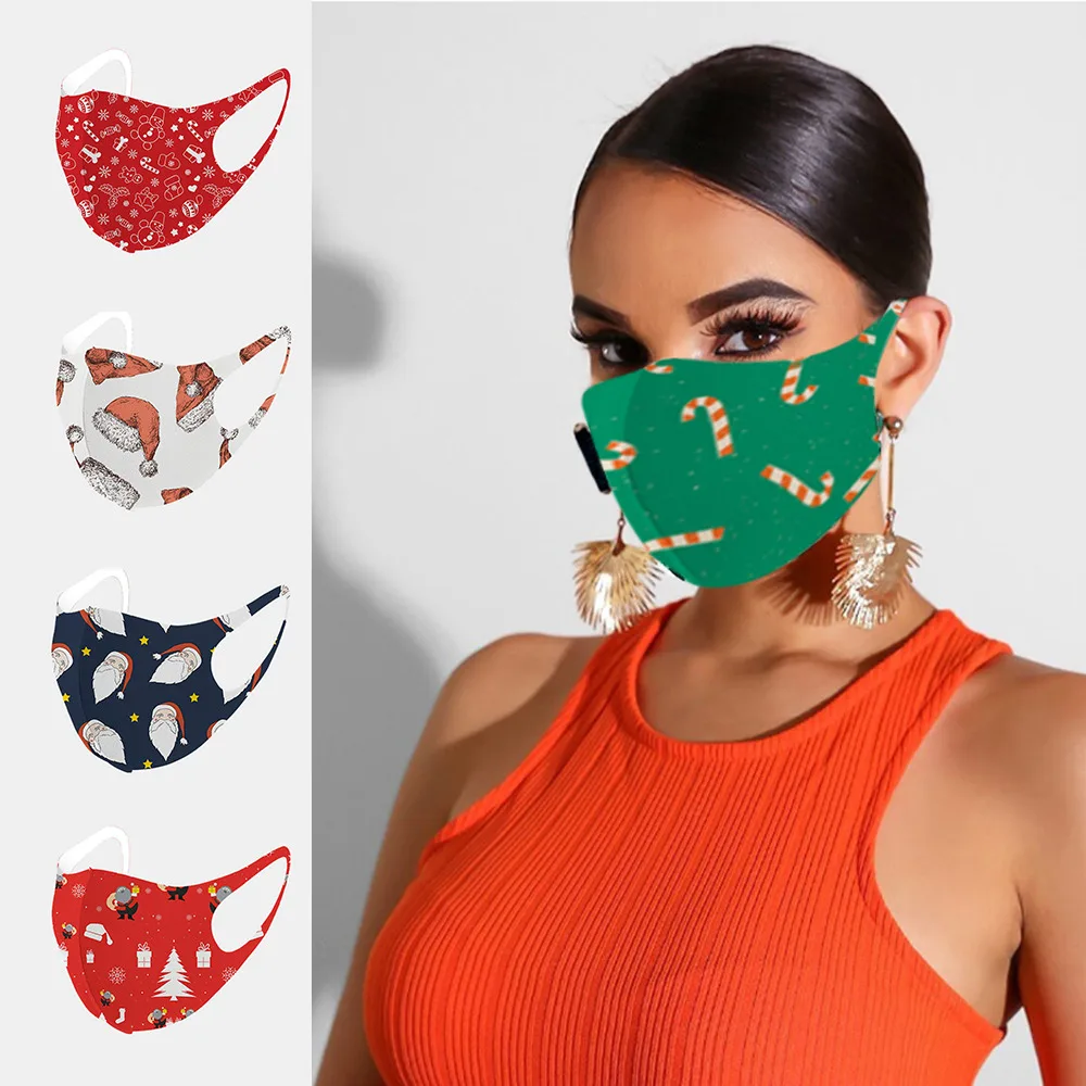 

Детская и взрослая модная маска для лица, многоразовая моющаяся Рождественская маска для лица, бандана для лица, украшение для лица, ювелирн...