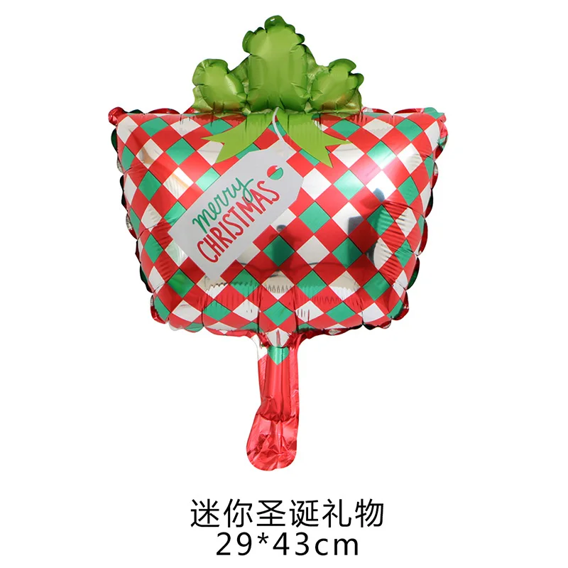 10 шт./компл. Мини Размер Испания счастливый Рождество фольги шары Снеговик Санта