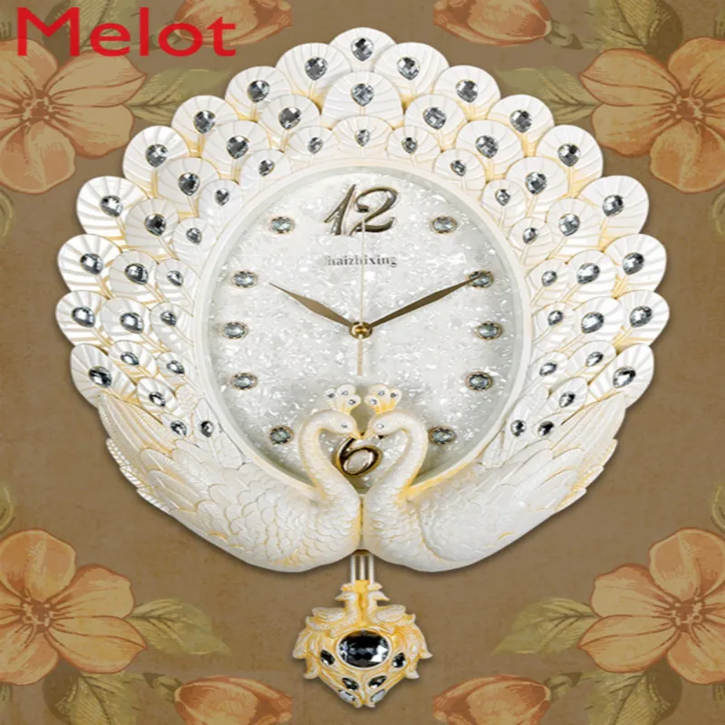 

Wall Clock Living Room Clock Mute Large Retro Bedroom Decorative Creative Wall Hanging Avant-garde Art High Quality Durable