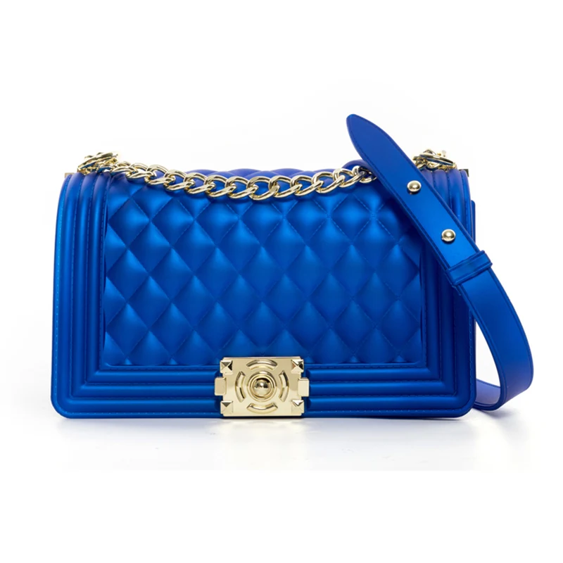 

Large Capacity Women Jelly Messenger Bags Rainbow Color Ladies Colorful Pvc Purses And Handbags