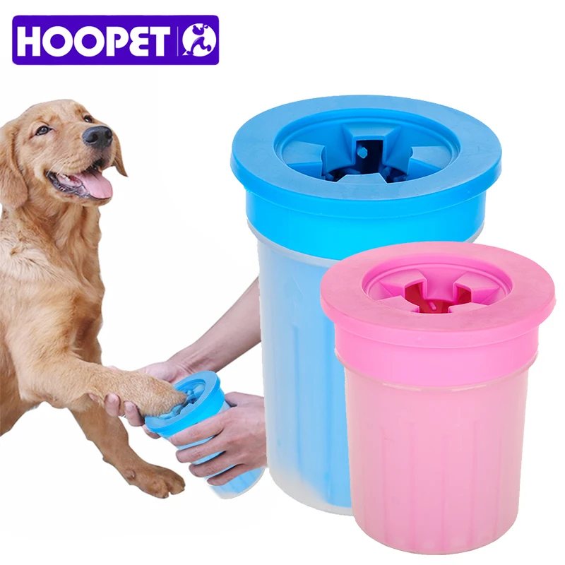HOOPET очиститель для кошек, собак, для чистки ног, чашка для собак, кошек, инструмент для чистки, пластиковая щетка для мытья лап, аксессуары для собак