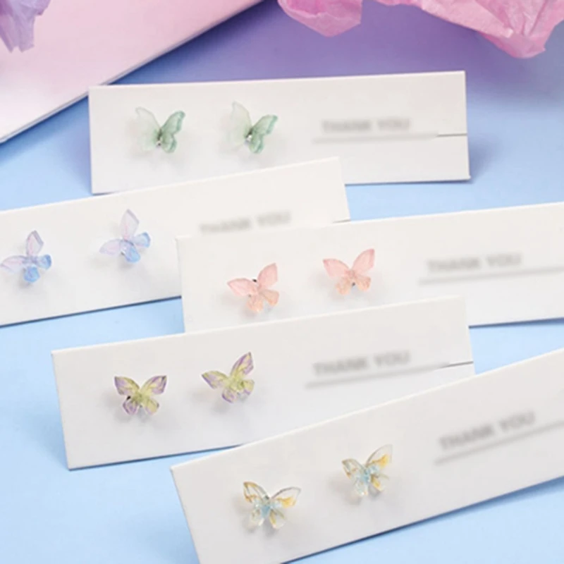 

COSYOO Simple Colorful Fairy Stereo Butterfly Stud Earrings For Women Mini Cute Hypoallergenic Butterflies Earring Party Jewerly