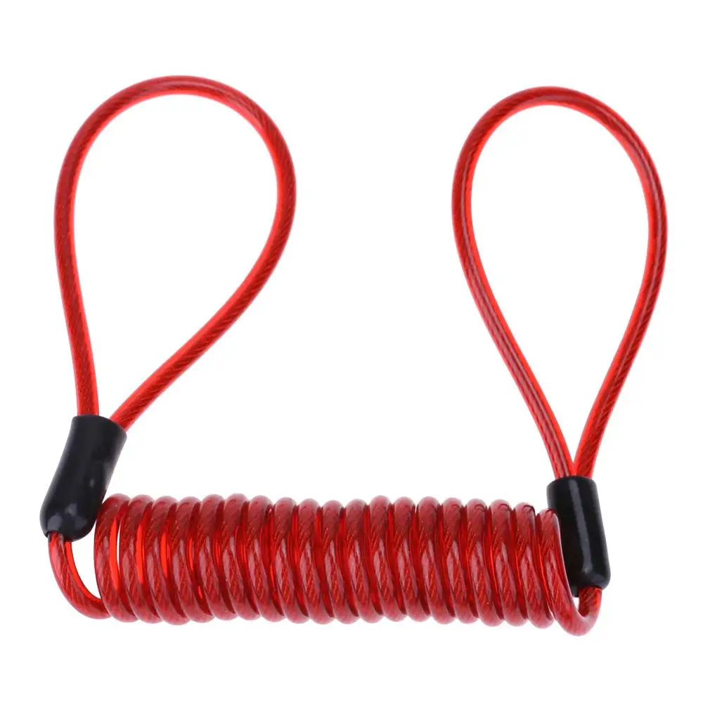 Red Rope Lock Противоугонные колеса дисковые тормоза замок для скутера для Xiaomi Mijia M365 электрический скутер аксессуары велосипедный замок безопасности со стальной проволокой - Цвет: Red Rope Lock