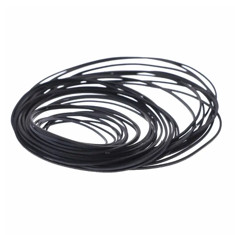 

5-130MM Universal 1mm width square Rubber Belt Mix Cassette Tape Machine 25 pcs
