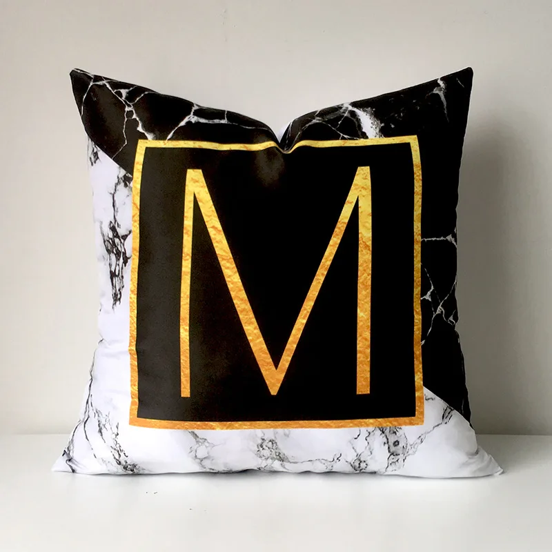 Рождественские декоративные подушки мраморный чехол для набор диванной с