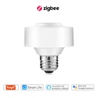 Держатель для светодиодной лампы Tuya Smart Life ZigBee 3,0 E27 E26 Google Home Alexa, голосовое управление, таймер для автоматизации сделай сам