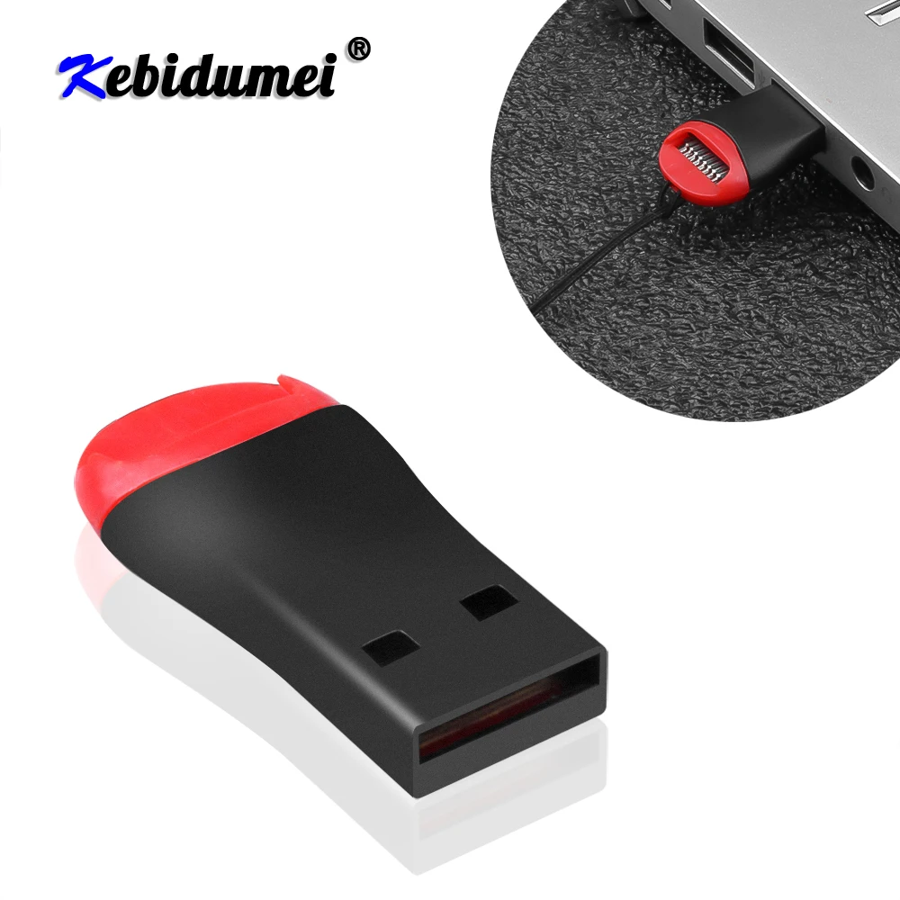 

Kebidumei USB 2.0 Micro SD SDHC TF Flash Memory Card Reader Mini USB Card Reader Adapter For Laptop Computer High Speed