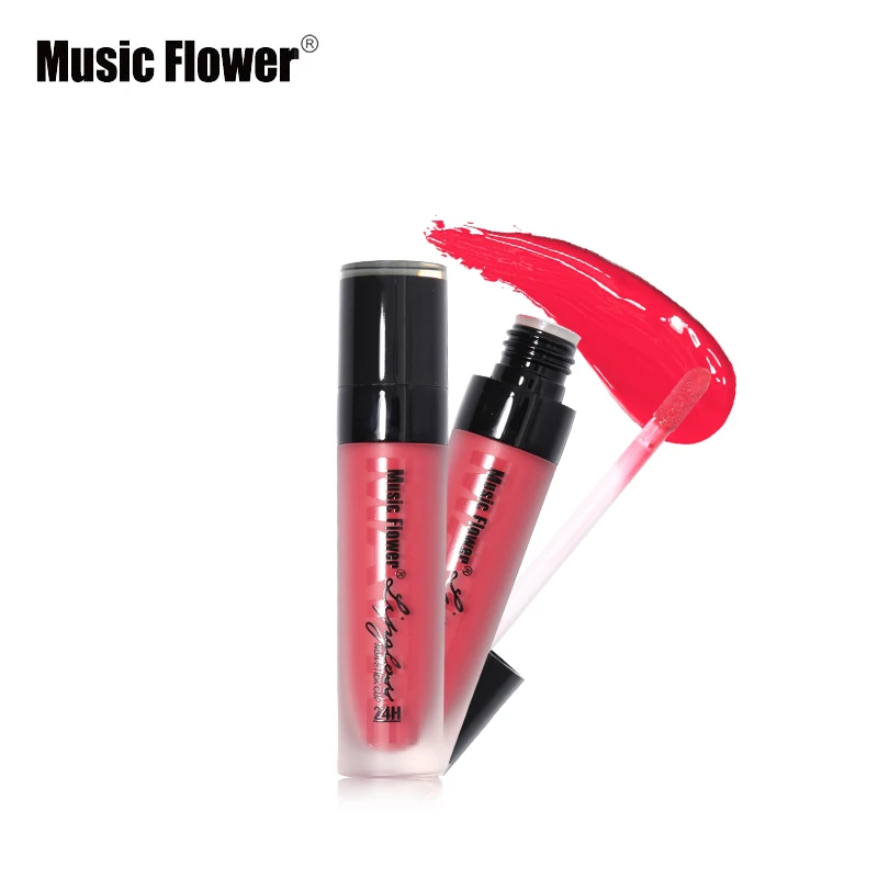 Music Flower брендовый Макияж 12 цветов матовый набор блесков для губ антипригарная