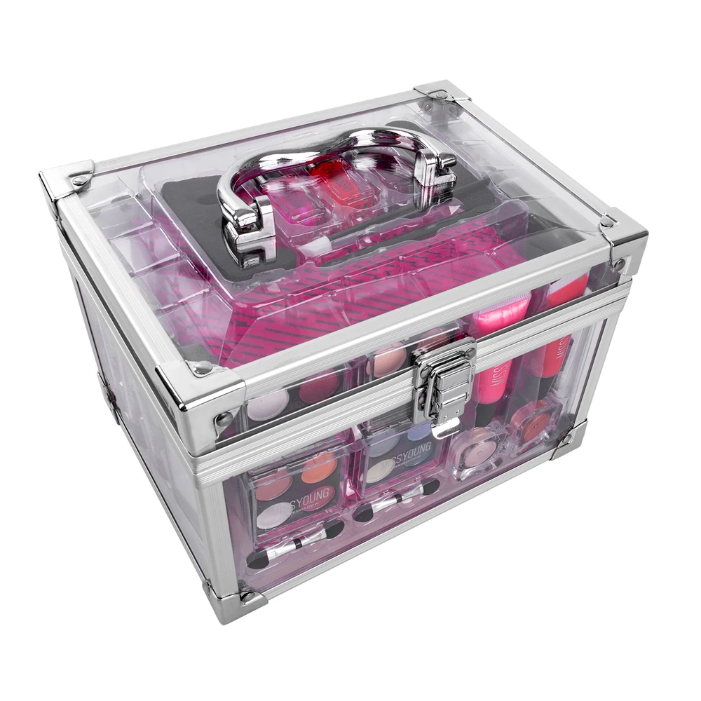 Набор кистей для макияжа профессиональный полный чемодан комплект сексуальный