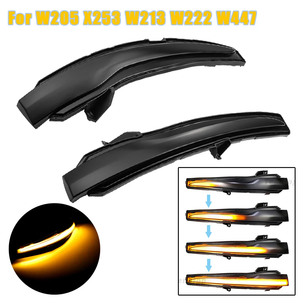 2 шт. светодиодные лампы для указателей поворота Mercedes Benz C E S GLC W205 X253 W213 W222 V Class W447 |