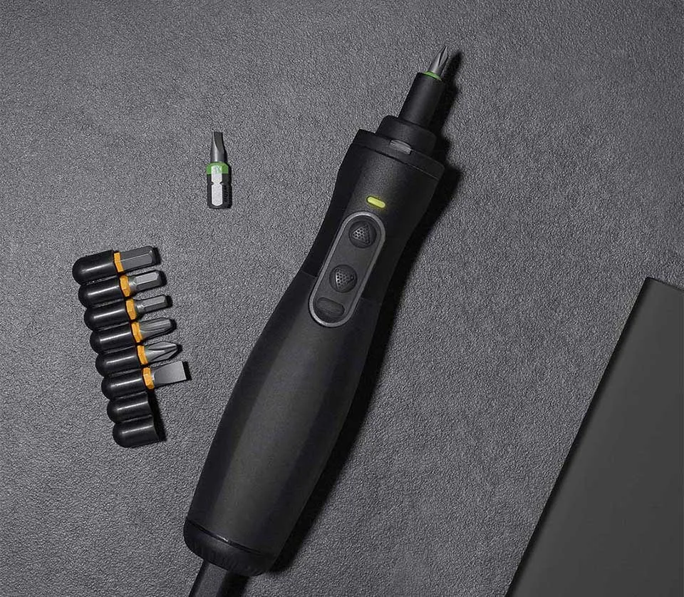 Xiaomi Mijia Wiha zu электрическая отвертка Беспроводная двойная мощность 8 в 1 Набор отверток и светодиодный светильник удлинитель Электрический винт