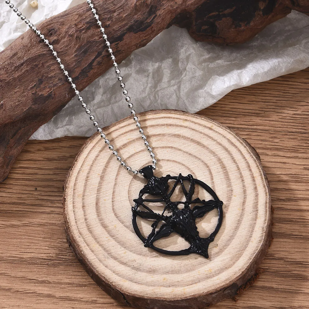 Ожерелье с черепом для женщин и мужчин винтажная цепочка кулоном в виде