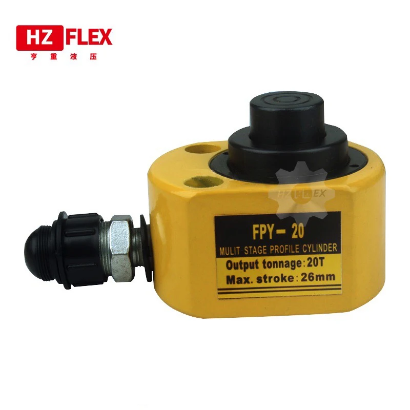 

Thin Type Hydraulic Cylinder DFPY-201 Hydraulic Jack with height of 57mm, work travel of 30mm