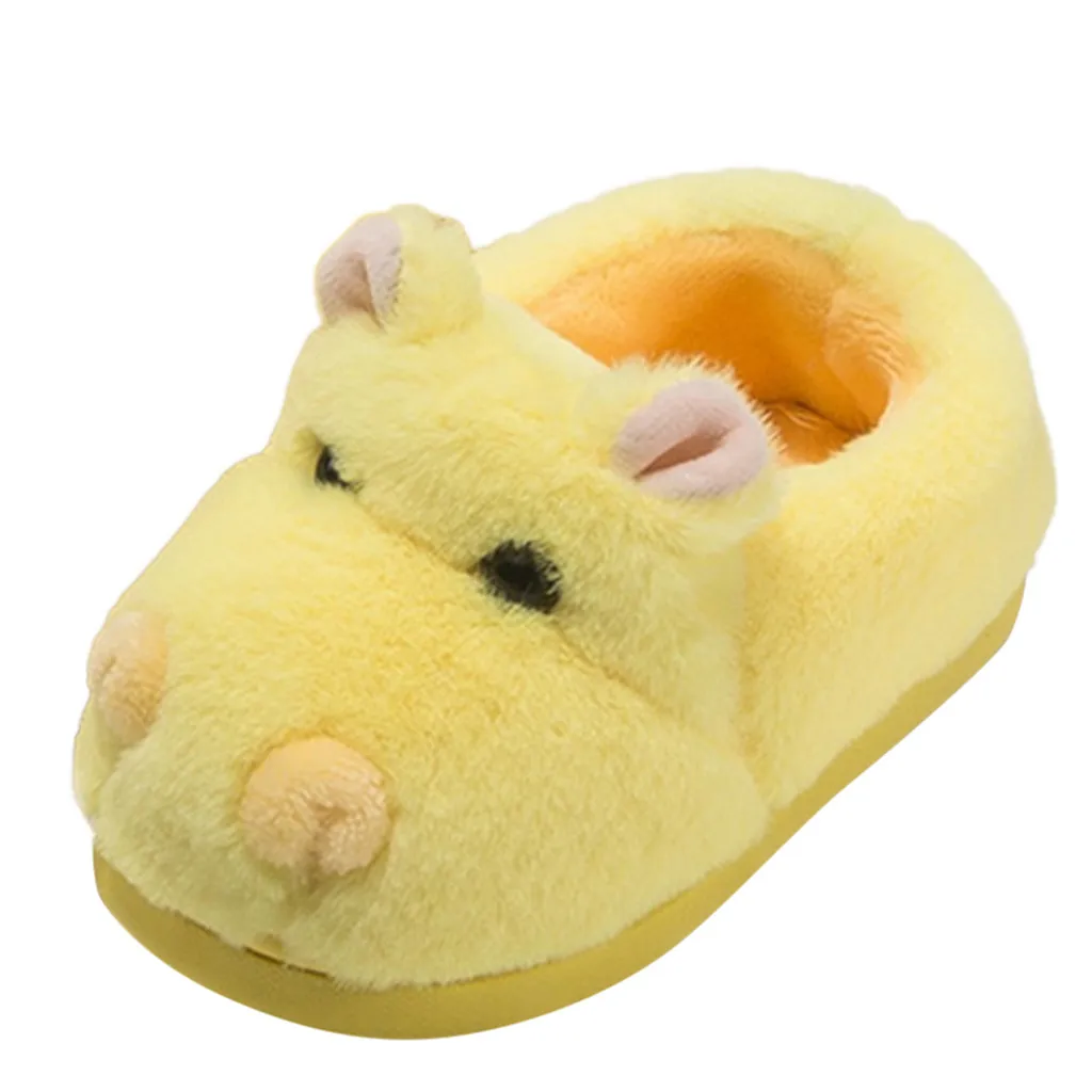 2019 детские тапочки для маленьких девочек и мальчиков милые домашние из флока с