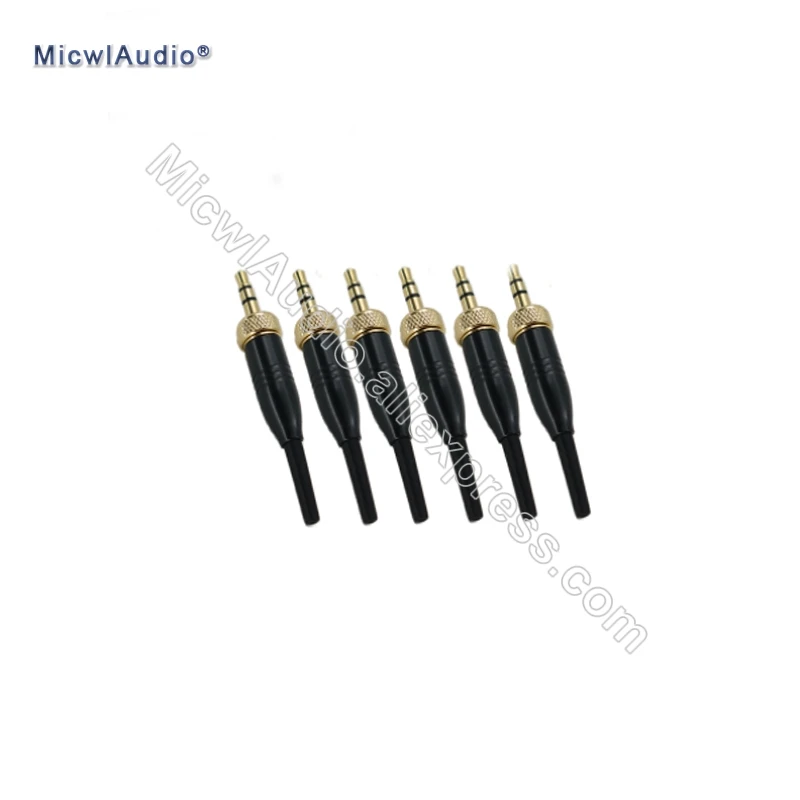 Черный бежевый 3 5 мм 1/8 винтовой замок стерео DIY разъем аудио адаптер для Sennheiser Sony