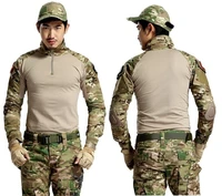 brand military camouflage t shirt men multicam uniform tactical long sleeve t shirt airsoft paintball clothes army combat shirt